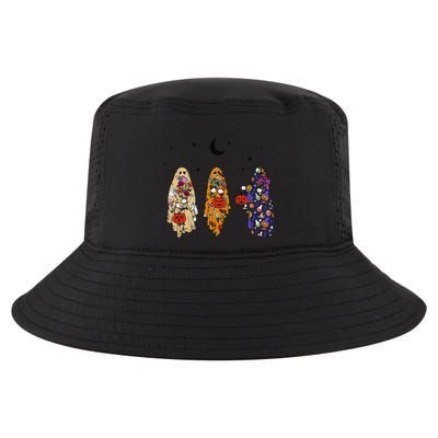 Funny Groovy Boo Ghost Halloween Autumn Fall Boo Boo Squad Cool Comfort Performance Bucket Hat