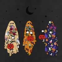 Funny Groovy Boo Ghost Halloween Autumn Fall Boo Boo Squad Cool Comfort Performance Bucket Hat