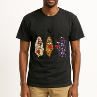 Funny Groovy Boo Ghost Halloween Autumn Fall Boo Boo Squad Tall T-Shirt