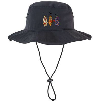 Funny Groovy Boo Ghost Halloween Autumn Fall Boo Boo Squad Bucket Hat