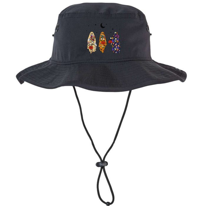 Funny Groovy Boo Ghost Halloween Autumn Fall Boo Boo Squad Bucket Hat