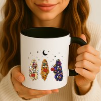Funny Groovy Boo Ghost Halloween Autumn Fall Boo Boo Squad Mug