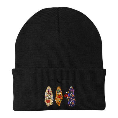 Funny Groovy Boo Ghost Halloween Autumn Fall Boo Boo Squad Beanie