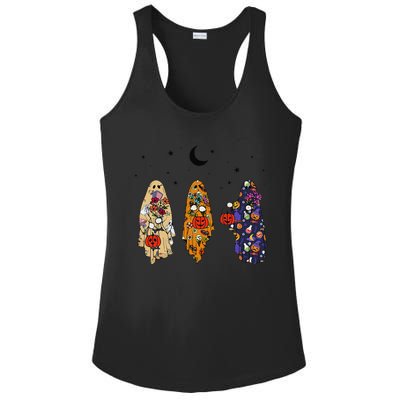 Funny Groovy Boo Ghost Halloween Autumn Fall Boo Boo Squad Ladies PosiCharge Competitor Racerback Tank