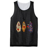 Funny Groovy Boo Ghost Halloween Autumn Fall Boo Boo Squad Mesh Reversible Basketball Jersey Tank