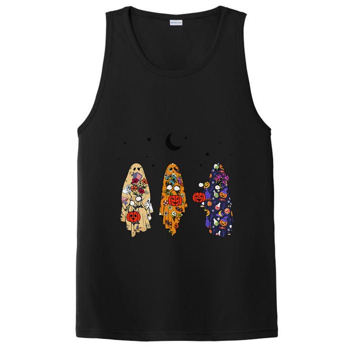Funny Groovy Boo Ghost Halloween Autumn Fall Boo Boo Squad PosiCharge Competitor Tank