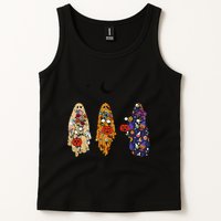 Funny Groovy Boo Ghost Halloween Autumn Fall Boo Boo Squad Tank Top