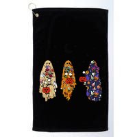 Funny Groovy Boo Ghost Halloween Autumn Fall Boo Boo Squad Golf Towel