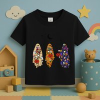 Funny Groovy Boo Ghost Halloween Autumn Fall Boo Boo Squad Toddler T-Shirt