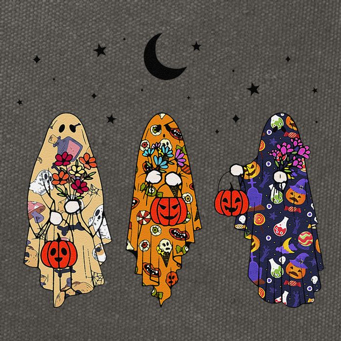 Funny Groovy Boo Ghost Halloween Autumn Fall Boo Boo Squad Cotton Canvas Backpack