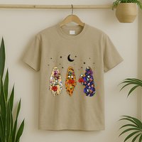 Funny Groovy Boo Ghost Halloween Autumn Fall Boo Boo Squad T-Shirt