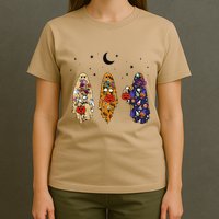 Funny Groovy Boo Ghost Halloween Autumn Fall Boo Boo Squad T-Shirt