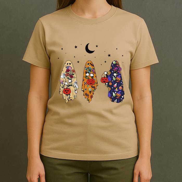 Funny Groovy Boo Ghost Halloween Autumn Fall Boo Boo Squad T-Shirt