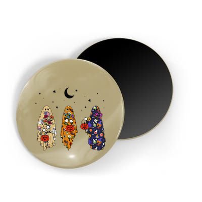 Funny Groovy Boo Ghost Halloween Autumn Fall Boo Boo Squad Magnet