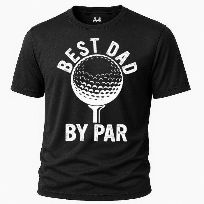 Funny Golfing Best Dad By Par Golf For Dads Cooling Performance Crew T-Shirt