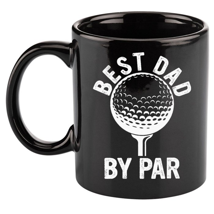 Funny Golfing Best Dad By Par Golf For Dads 11oz C Handle Ceramic Mug