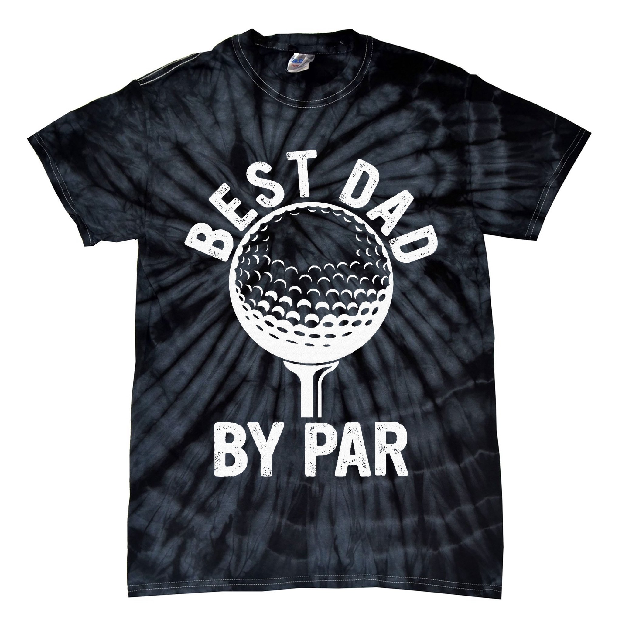 Funny Golfing Best Dad By Par Golf For Dads Tie-Dye T-Shirt