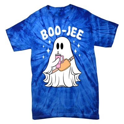 Funny Ghost Boujee Boojee Spooky Season Halloween Costume Cute Gift Tie-Dye T-Shirt