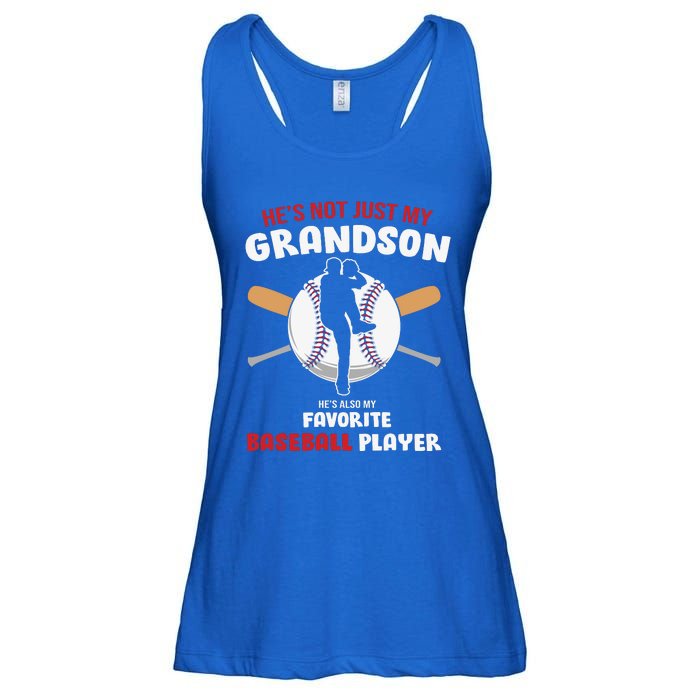 Funny Grandson Baseball Player Grandson Gift From Grandpa Funny Baseball Ladies Essential Flowy Tank