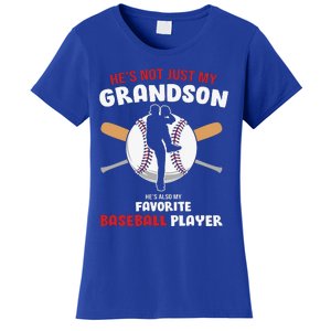 Funny Grandson Baseball Player Grandson Gift From Grandpa Funny Baseball Women's T-Shirt