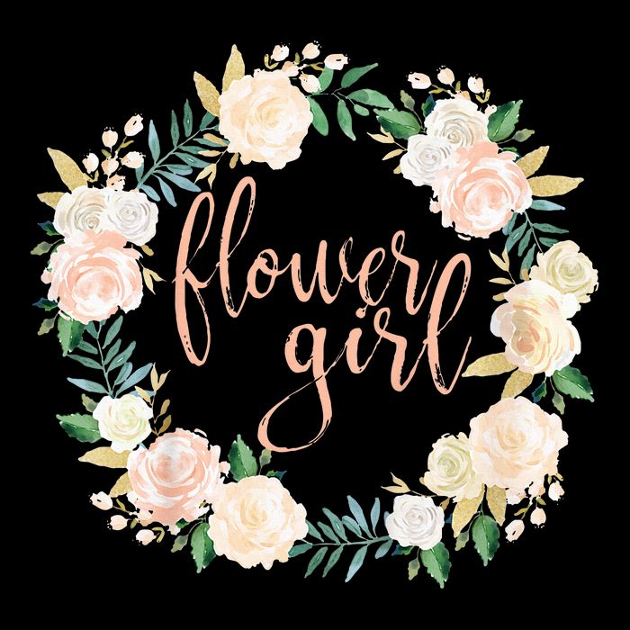 Flower Girl Blush Floral Wreath Wedding Womens Tank Top
