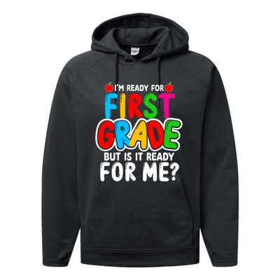 First Grade Back To School Performance Fleece Hoodie