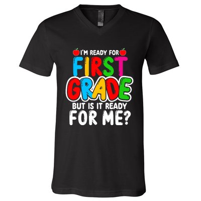 First Grade Back To School V-Neck T-Shirt