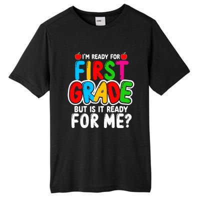 First Grade Back To School Tall Fusion ChromaSoft Performance T-Shirt