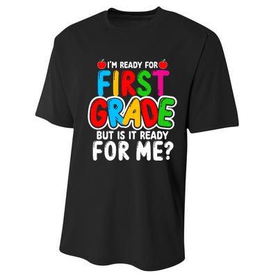 First Grade Back To School Performance Sprint T-Shirt