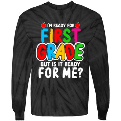 First Grade Back To School Tie-Dye Long Sleeve Shirt