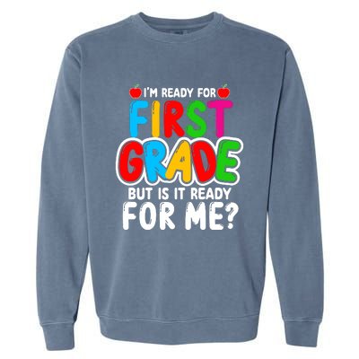 First Grade Back To School Garment-Dyed Sweatshirt