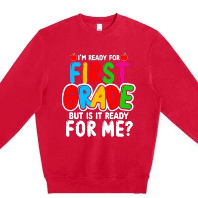 First Grade Back To School Premium Crewneck Sweatshirt