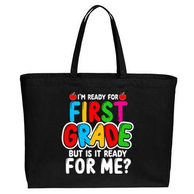 First Grade Back To School Cotton Canvas Jumbo Tote