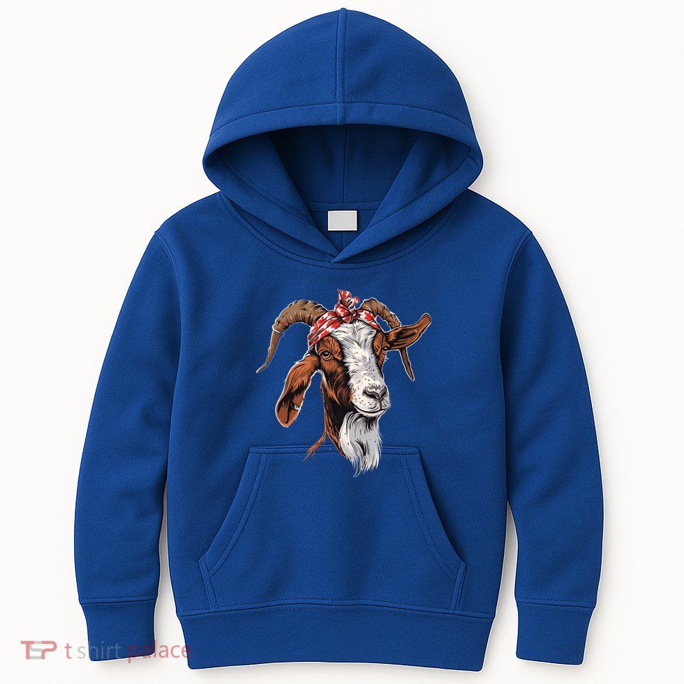 Funny Goat Bandana Lover Farme Of Cute Goat S Cool Gift Kids Hoodie