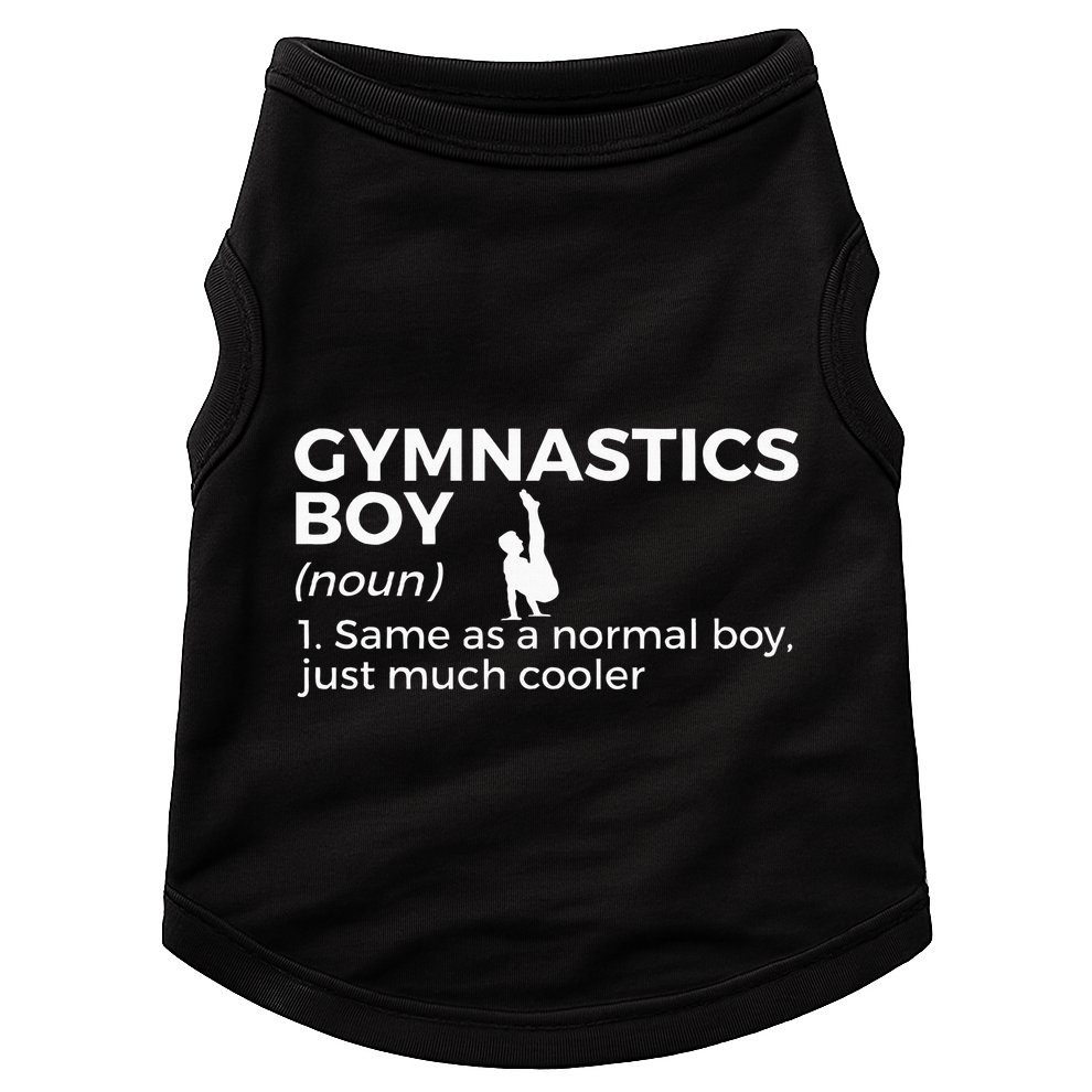 Funny Gymnastics Boy Definition Gymnast Doggie Tank