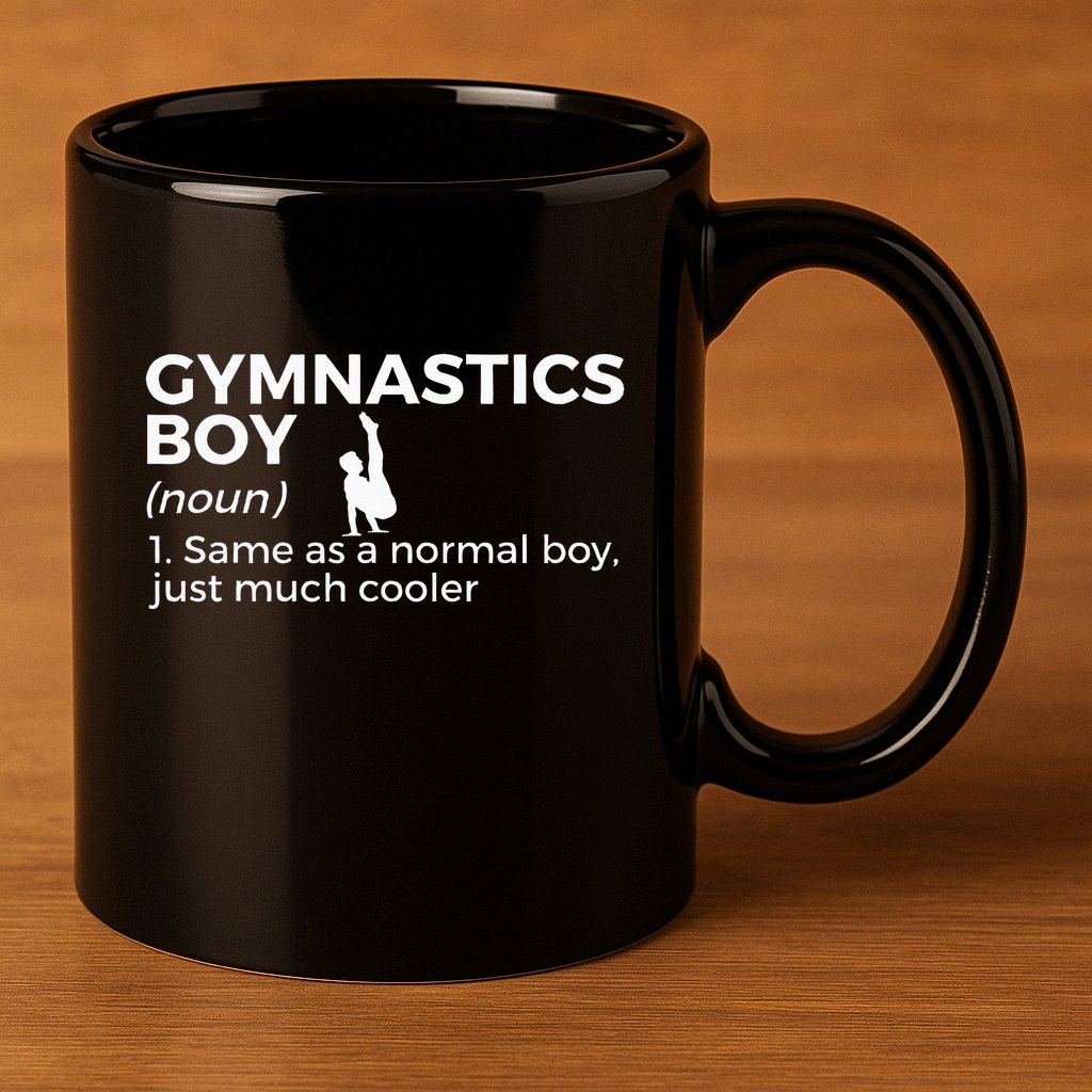 Funny Gymnastics Boy Definition Gymnast 11oz C Handle Ceramic Mug