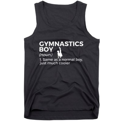 Funny Gymnastics Boy Definition Gymnast Tank Top