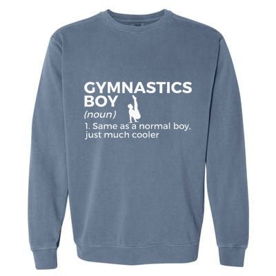 Funny Gymnastics Boy Definition Gymnast Garment-Dyed Sweatshirt