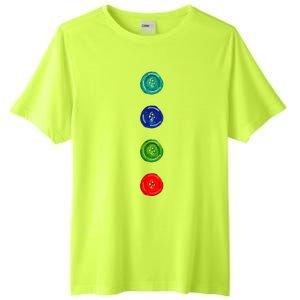 Four Groovy Buttons Blue Halloween Cat Costume Tall Fusion ChromaSoft Performance T-Shirt