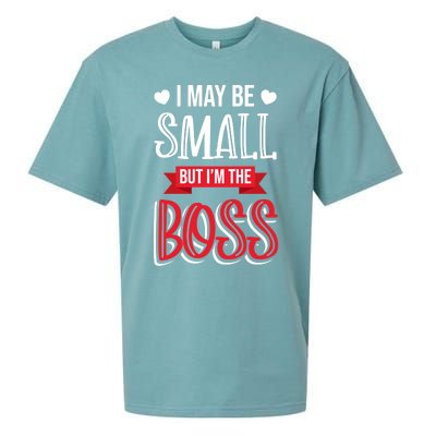 Funny Great Boss I May Be Small But I'm The Boss Humor Gift Sueded Cloud Jersey T-Shirt