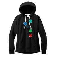 Four Groovy Buttons Blue Cat Funny Halloween Women's Fleece Hoodie