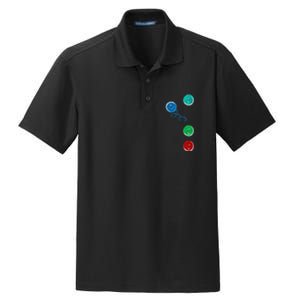 Four Groovy Buttons Blue Cat Funny Halloween Dry Zone Grid Polo