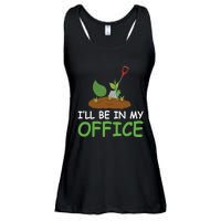 Funny Gardening Be In My Office Funny Gardening Ladies Essential Flowy Tank