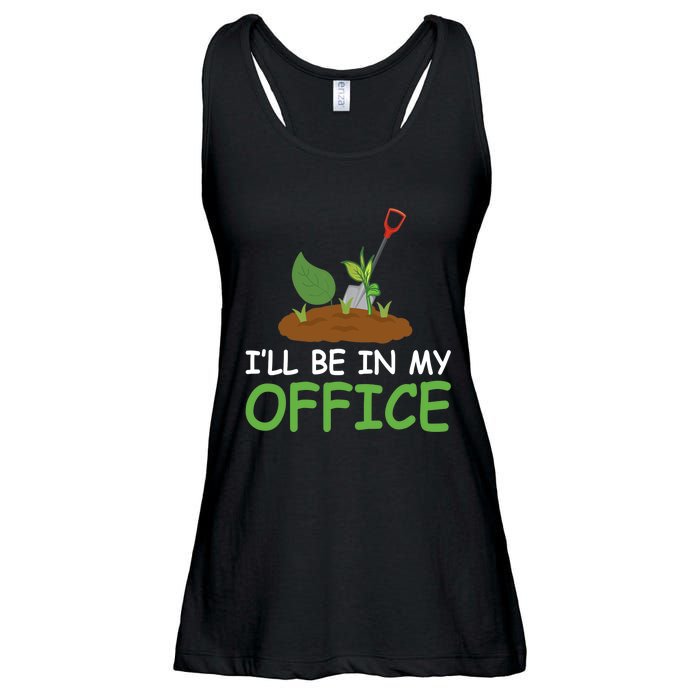 Funny Gardening Be In My Office Funny Gardening Ladies Essential Flowy Tank