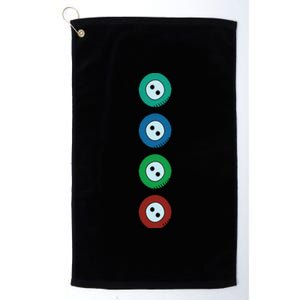 Four Groovy Buttons Blue Cat Funny Halloween Platinum Collection Golf Towel