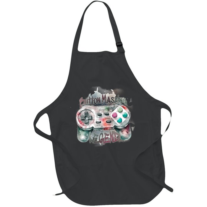 Funny Gamer Button Mashing Legend Apron