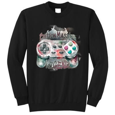 Funny Gamer Button Mashing Legend Sweatshirt