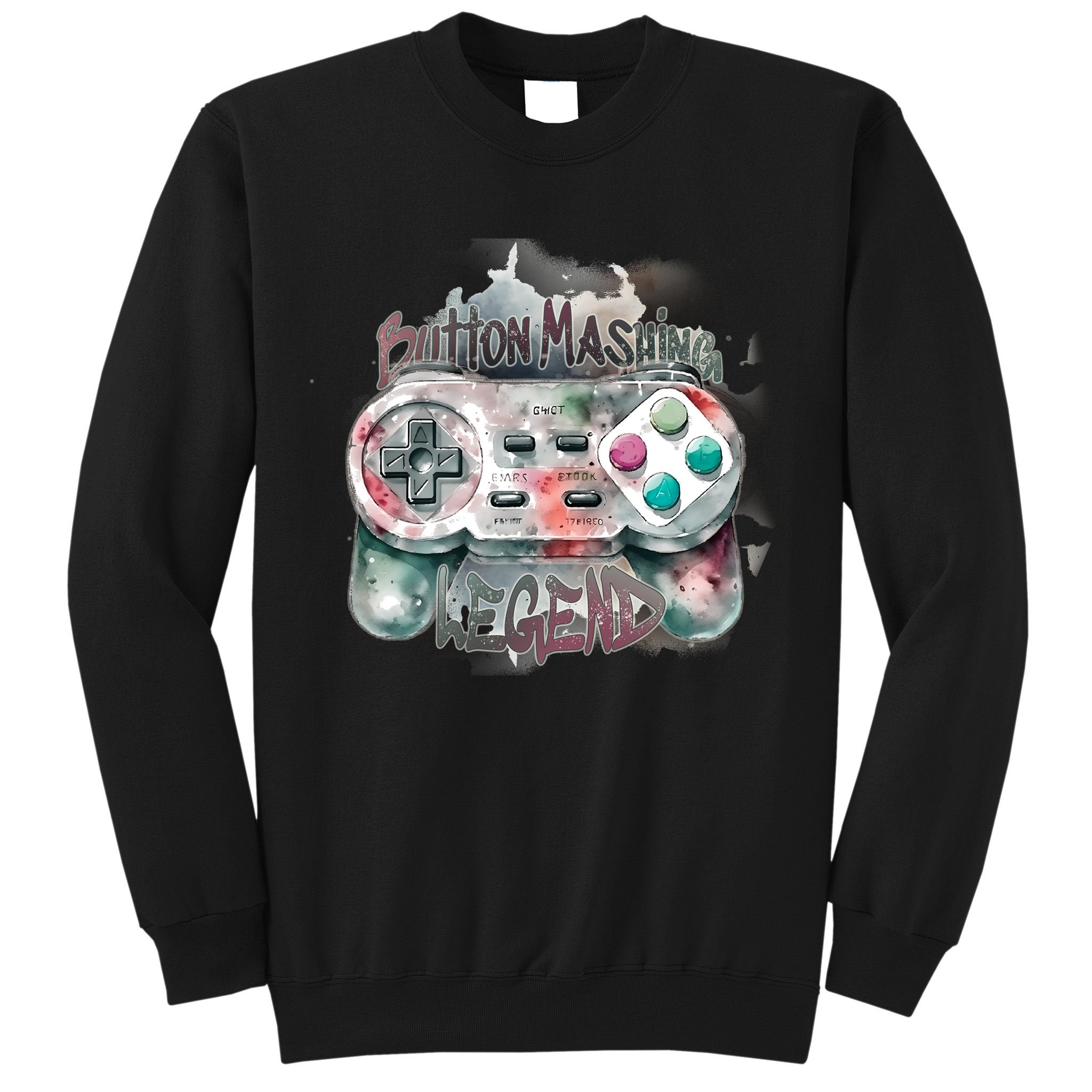 Funny Gamer Button Mashing Legend Sweatshirt
