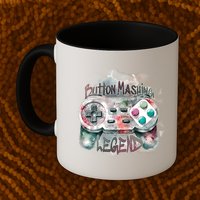 Funny Gamer Button Mashing Legend Mug