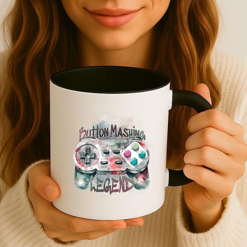 Funny Gamer Button Mashing Legend Mug